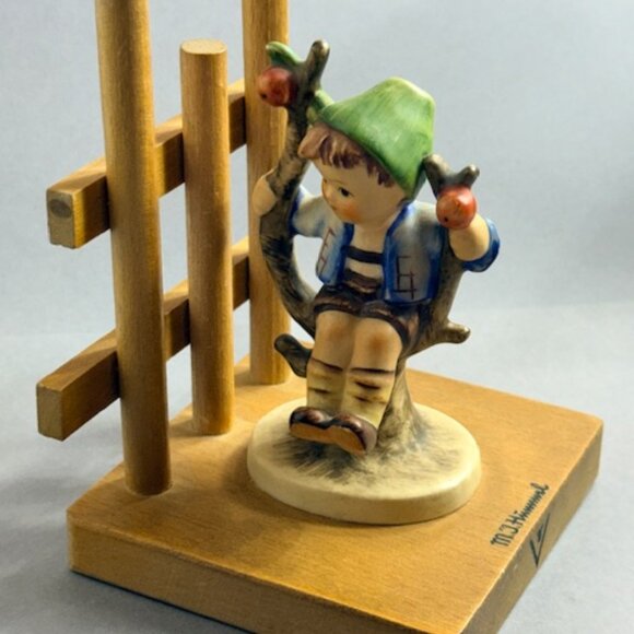 Vintage Hummel Goebel Figurine W Germany 1950s Bookend Book End Apple Tree Boy